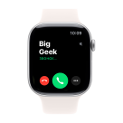 Часы Apple Watch Series 11, 46 мм, алюминий серебристого цвета, ремешок Sport Band цвета «светлые румяна»