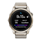 Спортивные часы Garmin epix Pro (Gen 2) Sapphire Edition, 42 мм, кремовый нейлоновый ремешок, светло-песочный силиконовый ремешок - фото 9