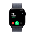 Часы Apple Watch Series 11, 42 мм, алюминий цвета «чёрный оникс», браслет Sport Loop цвета «якорный синий»