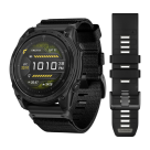 Спортивные часы Garmin tactix 8, 51 мм, AMOLED, чёрный нейлоновый ремешок, силиконовый ремешок цвета чёрный/«серая галька» - фото 2
