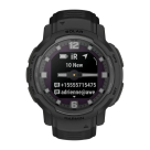 Спортивные часы Garmin Instinct Crossover Solar Tactical Edition, чёрный силиконовый ремешок - фото 9