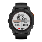 Спортивные часы Garmin fenix 7 Pro Solar Edition, 47 мм, чёрный силиконовый ремешок