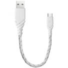 Кабель с оплёткой Energea NyloGlitz USB-A — Micro-USB-A (18 см) - фото 2