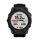 Спортивные часы Garmin fenix 7X Sapphire Solar Edition, 51 мм, чёрный безель, чёрный силиконовый ремешок - фото 2
