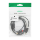 Кабель-адаптер Ugreen 2 RCA («тюльпан») — разъём 3,5 мм TRS (1 м) (AV102) - фото 3