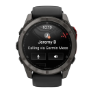 Cпортивные часы Garmin fenix 8 Pro, 51 мм, MicroLED, титан с DLC, сапфир, силиконовый ремешок цвета «чёрный/серый» - фото 10