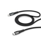 Дата-кабель с LED-индикатором и нейлоновой оплёткой Deppa USB-C/Lightning (1,2 м, 3 А, 480 Мбит/с, PD) - фото 2