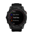 Спортивные часы Garmin fenix 7X Solar Edition, 51 мм, чёрный силиконовый ремешок - фото 8