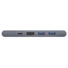 Многопортовый адаптер Baseus Thunderbolt C+ Pro с двойным коннектором USB-C (USB-C PD 87 Вт, 2 USB-A 3.0, SD, microSD, HDMI 4K 30 Гц, Gigabit Ethernet) - фото 2