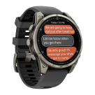 Cпортивные часы Garmin fenix 8 Pro, 47 мм, AMOLED, титан, сапфир, силиконовый ремешок цвета «графитовый/чёрный» - фото 5