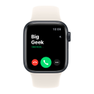 Часы Apple Watch SE 3, 40 мм, алюминий цвета «тёмная ночь», ремешок Sport Band цвета «сияющая звезда» (2025)