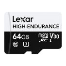 Карта памяти Lexar High-Endurance microSDXC UHS-I 64 ГБ (U3, V30)