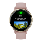 Спортивные часы Garmin Venu 3S, 41 мм, силиконовый ремешок цвета «пыльная роза» - фото 4