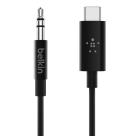 Аудиокабель Belkin RockStar USB-C — 3,5 мм (1,8 м) (F7U079)