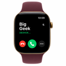 Часы Apple Watch Series 12, 46 мм, титан цвета «сияющее золото», ремешок Sport Band