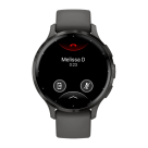 Спортивные часы Garmin Venu 3S, 41 мм, серый силиконовый ремешок