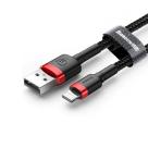 Дата-кабель с нейлоновой оплёткой и ремешком Baseus Cafule Lightning/USB-A (0,5 м, 2,4 А, 480 Мбит/с) - фото 3