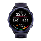 Спортивные часы Garmin Forerunner 570, 47 мм, силиконовый ремешок цвета «полупрозрачный фиолетовый»/индиго