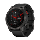 Спортивные часы Garmin epix (Gen 2) Sapphire Edition, 47 мм, чёрный силиконовый ремешок - фото 2
