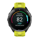 Спортивные часы Garmin Forerunner 965, силиконовый ремешок цвета чёрный/«электрический жёлтый» - фото 4