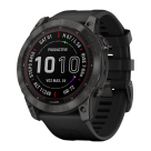 Спортивные часы Garmin fenix 7X Sapphire Solar Edition, 51 мм, тёмно-серый безель, чёрный силиконовый ремешок - фото 5
