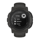 Спортивные часы Garmin Instinct 2 Standard Edition, 45 мм, силиконовый ремешок графитового цвета