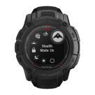 Спортивные часы Garmin Instinct 2X Solar Tactical Edition, 50 мм, чёрный силиконовый ремешок - фото 8