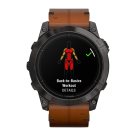 Спортивные часы Garmin epix Pro (Gen 2) Sapphire Edition, 51 мм, каштановый кожаный ремешок, графитовый силиконовый ремешок - фото 7
