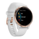 Спортивные часы Garmin Venu 2S, 40 мм, белый силиконовый ремешок - фото 4