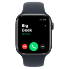 Часы Apple Watch SE 3, 44 мм, алюминий цвета «тёмная ночь», ремешок Sport Band цвета «морской синий» (2026)