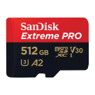 Карта памяти SanDisk Extreme PRO microSDXC UHS-I 512 ГБ (U3, V30, A2) с адаптером