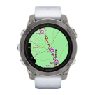 Спортивные часы Garmin epix Pro (Gen 2) Sapphire Edition, 47 мм, силиконовый ремешок цвета «Уайтстоун» - фото 6