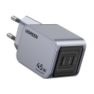 Сетевое зарядное устройство Ugreen Nexode Pro мощностью 45 Вт (2 USB-C) (GaN) (X707) - фото 2