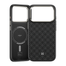 Кевларовый чехол MagSafe Benks ArmorPro ArmorGrid Button для iPhone 17 Pro Max - фото 3