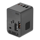 Универсальное сетевое зарядное устройство Energea TravelWorld Adapter GaN70 мощностью 70 Вт (1 розетка, 3 USB-C, 2 USB-A) (GaN) - фото 3