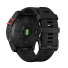 Спортивные часы Garmin fenix 7X Solar Edition, 51 мм, чёрный силиконовый ремешок - фото 3