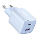 Сетевое зарядное устройство Ugreen Nexode мощностью 35 Вт (USB-C, USB-A) (GaN) (CD350)