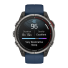 Спортивные часы Garmin quatix 8, AMOLED, 47 мм, силиконовый ремешок