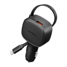 Автомобильное зарядное устройство со встроенным кабелем Energea ArcDrive 84 мощностью 84 Вт (USB-C, USB-A)