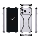 Стальной ювелирный чехол-бампер YNOT Shell Aerospace Steel для iPhone 17 Pro Max - фото 3