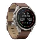 Спортивные часы Garmin fenix 9 Pro, 47 мм, AMOLED, титан, сапфир, кожаный ремешок цвета «грецкий орех», силиконовый ремешок (с inReach) - фото 4