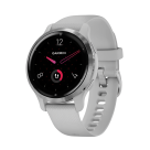 Спортивные часы Garmin Venu 2S, 40 мм, силиконовый ремешок туманно-серого цвета - фото 7