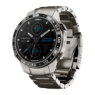 Спортивные часы Garmin MARQ Aviator (Gen 2), титановый блочный браслет, чёрный силиконовый ремешок - фото 3