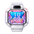 Детские умные часы HUAWEI WATCH KIDS X1 Pro Purple, пластиковый блочный браслет (версия Global) - фото 2