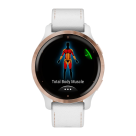 Спортивные часы Garmin Venu 2S, 40 мм, белый кожаный ремешок, белый силиконовый ремешок - фото 4