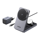 Складная зарядная станция MagSafe Ugreen для iPhone, Apple Watch и AirPods (W707) - фото 2