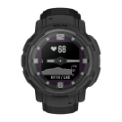 Спортивные часы Garmin Instinct Crossover Solar Tactical Edition, чёрный силиконовый ремешок - фото 5