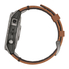 Спортивные часы Garmin fenix 7 Pro Sapphire Solar Edition, 47 мм, каштановый кожаный ремешок, чёрный силиконовый ремешок - фото 3