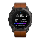 Спортивные часы Garmin epix Pro (Gen 2) Sapphire Edition, 51 мм, каштановый кожаный ремешок, графитовый силиконовый ремешок - фото 5