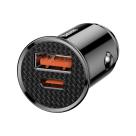 Автомобильное зарядное устройство Baseus BS-C16C1 мощностью 30 Вт (USB-C PD 3.0, USB-A QC 4.0+; SCP, AFC) - фото 4